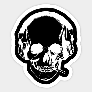 Dj Skull Sticker